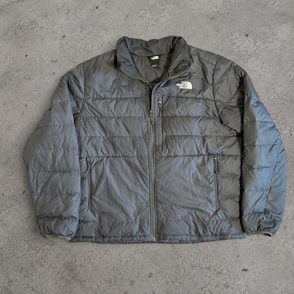 North Face Mens XL Black 550 Goose Down Puffer Quilted Jacket Winter